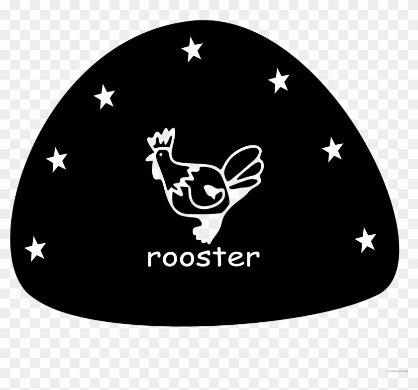 Black And White Rooster Animal Free Black White Clipart - Vector Graphics #587234