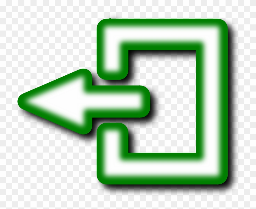 Clip Art Tags - Exit Icon Png Green #587245