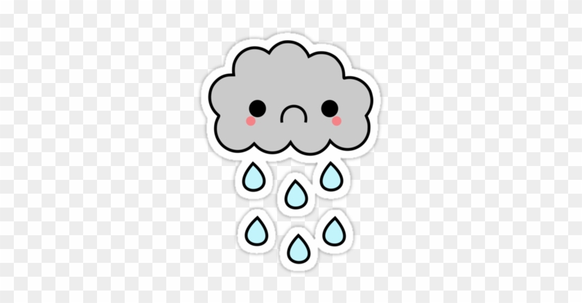 Rain Clipart Storm Cloud - Sad Rain Cloud Clipart #587263