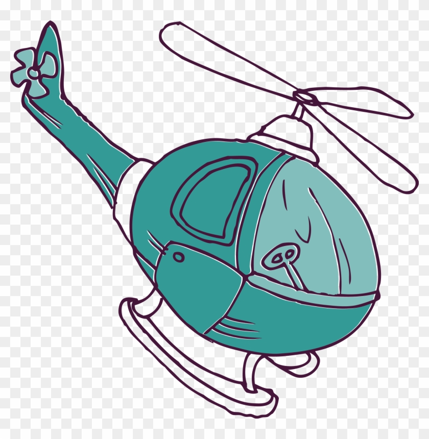 Cartoon Helicopter Airplane - Cartoon Helicopter Airplane #587348