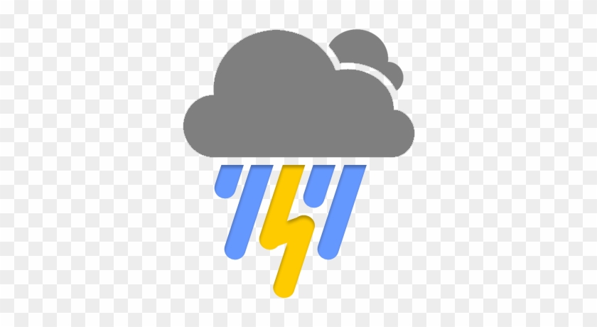 Stormy Wear Icons - Weather Symbols For Thunderstorms #587495