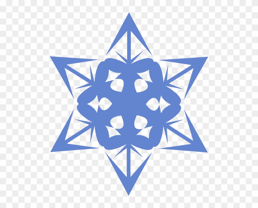 Blue Snowflake Clip Art At Clker - Clip Art #587509