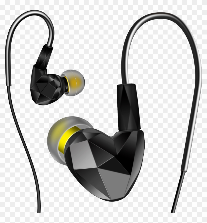 Vots Dq100 In Ear Earphones Double Unit Hifi Headphones - Ear Phones Png #587655
