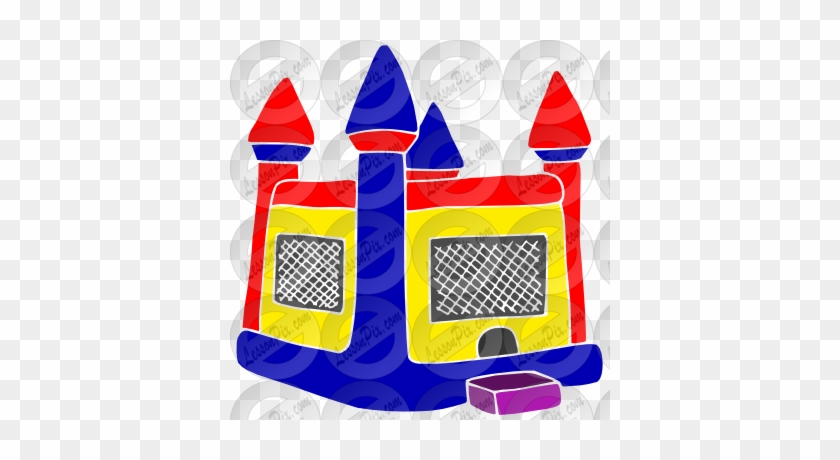 Bounce House Stencil - Inflatable Castle #587688