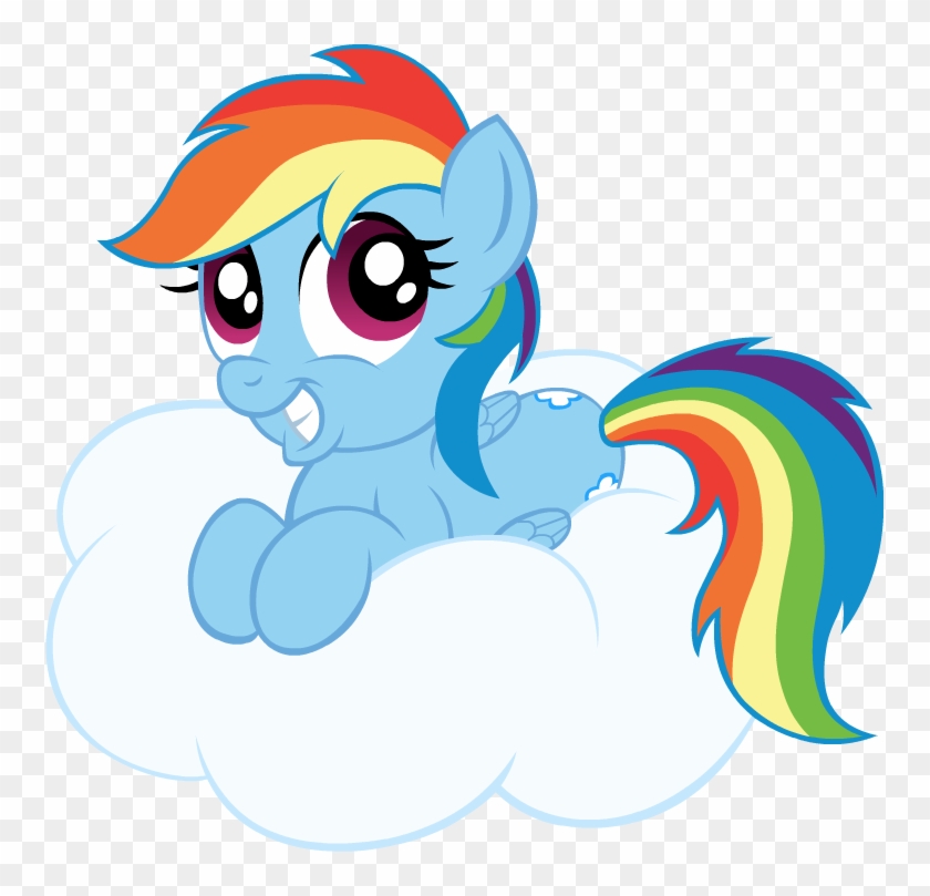 Mlp Dashie On A Cloud By Elica1994 - Dashie Mlp #587774