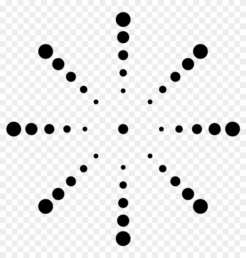 Dots Radiating Out From A Center Point - Icon #587834