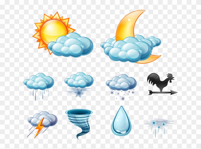 Partly Cloudy Icon Vector Download - Joyously Wireless Weather Station Clock Pebble Led #587897
