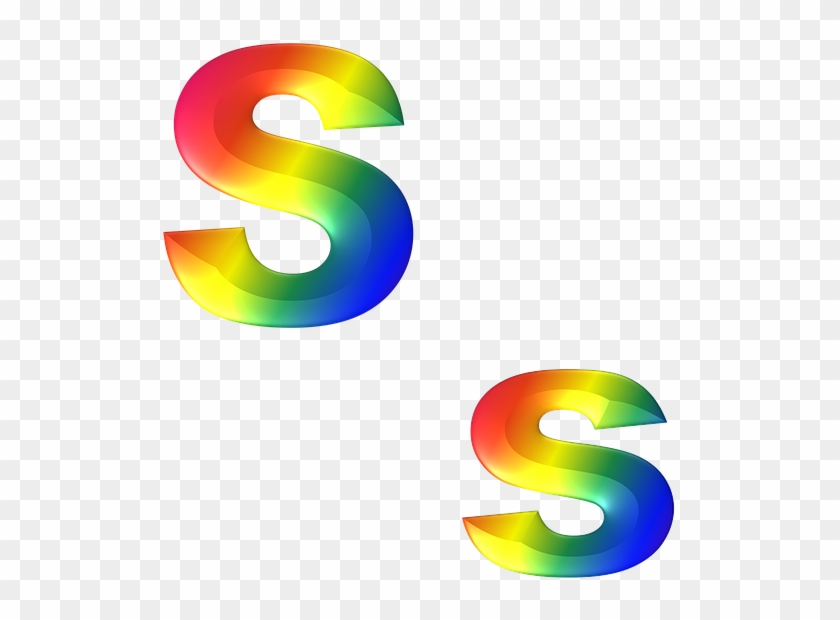 Spelling Words Cliparts 1, Buy Clip Art - Rainbow Letter S #587962