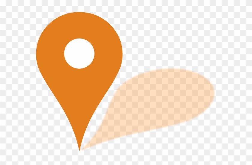 Orange Map Pin #587963