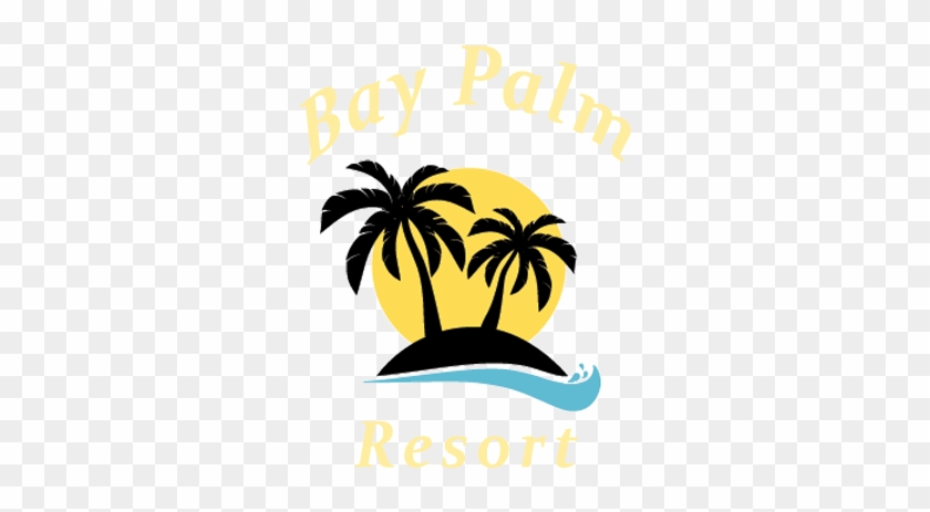 Bay Palm Resort - Palm Tree Illustration Vector #587975