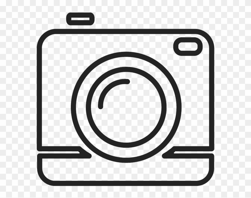 Camera Outline Rubber Stamp - Basic Camera Outline #588013
