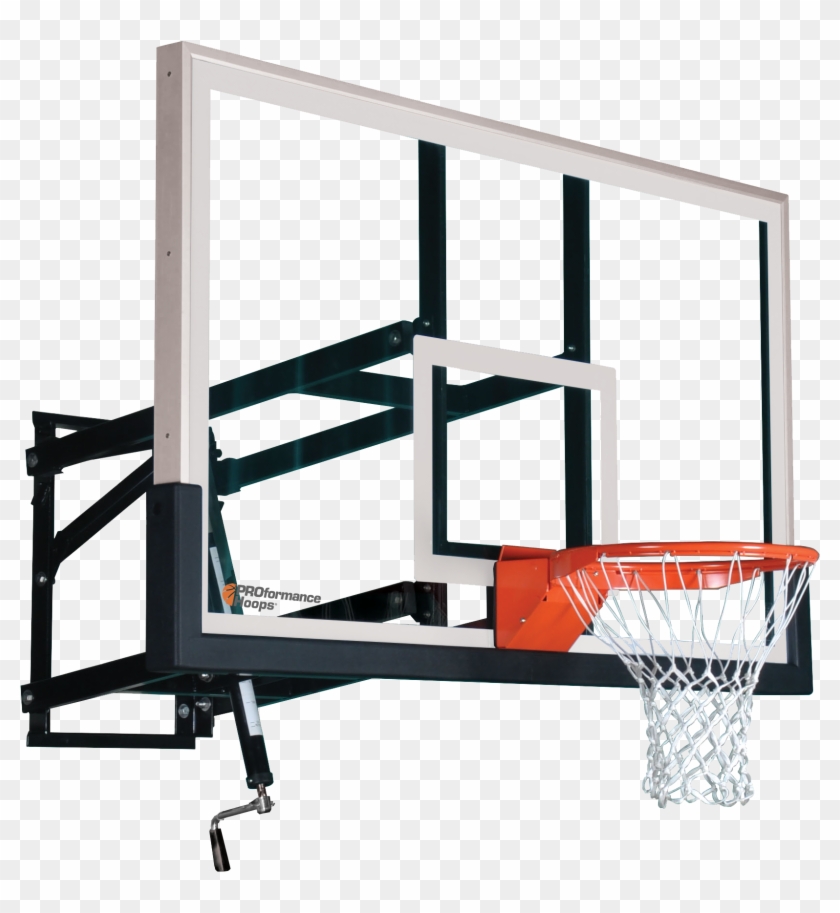Wall Mount Wm54 Adjustable Basketball Hoop With 54 - Basketball Hoop And Backboard #588115