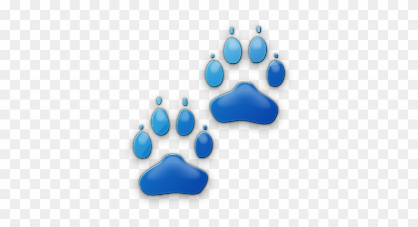 Speech And Language Therapy Clip Art - Cat Paw Print Blue #588215