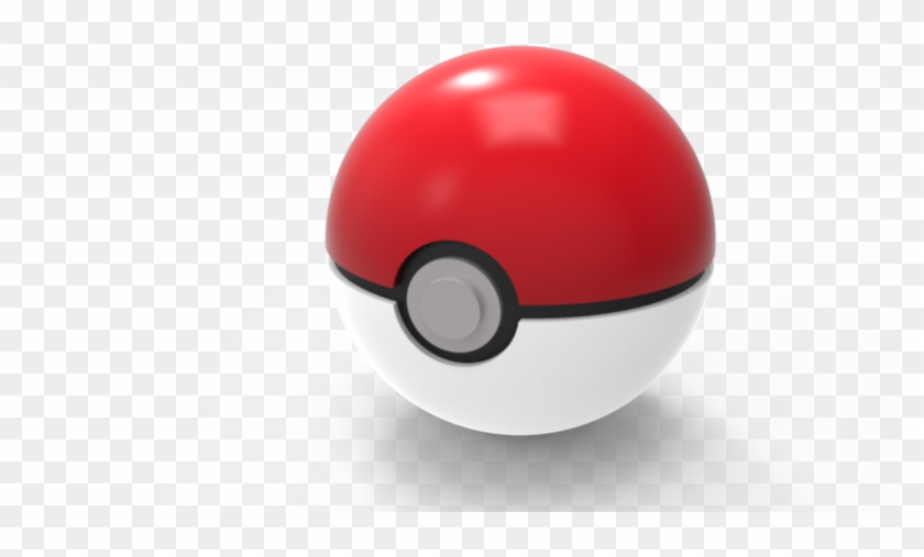 3D Pokeball, Pokemon ball png