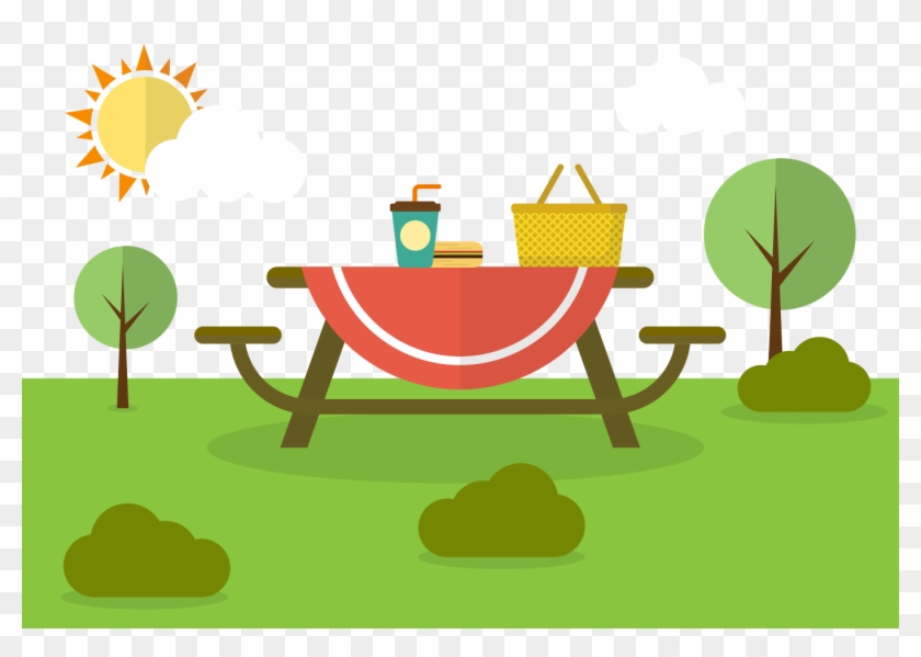 Picnic Family Euclidean Vector Illustration - Clip Art Free Picnic #588510