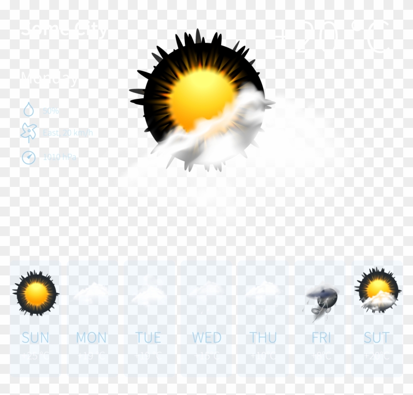 Weather Forecasting Graphic Design User Interface - Weather Forecasting Graphic Design User Interface #588635