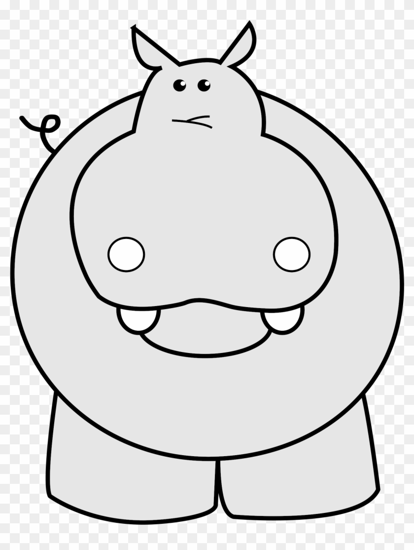 Adult Baby Hippo Coloring Page For Kids Baby Animal - Cafepress Hippo Queen Duvet #588526