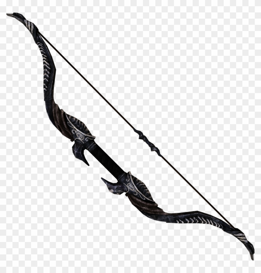 Ebony Bow - Bow And Arrow Skyrim #588581