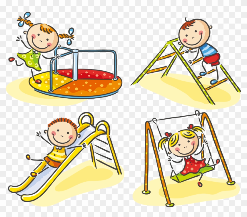 Child Playground Stock Photography - Children Playing In The Playground #588777