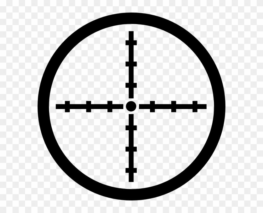 Clipart Info - Black And White Crosshair #588784