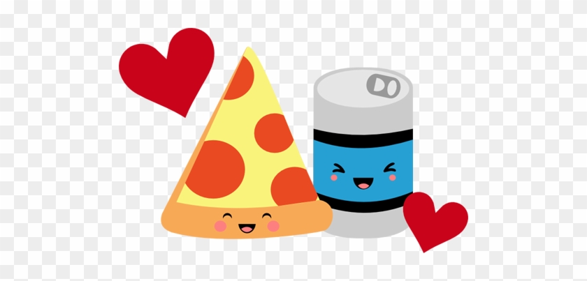 Kawaii Pizza And Beer - Beer And Pizza Png #588919