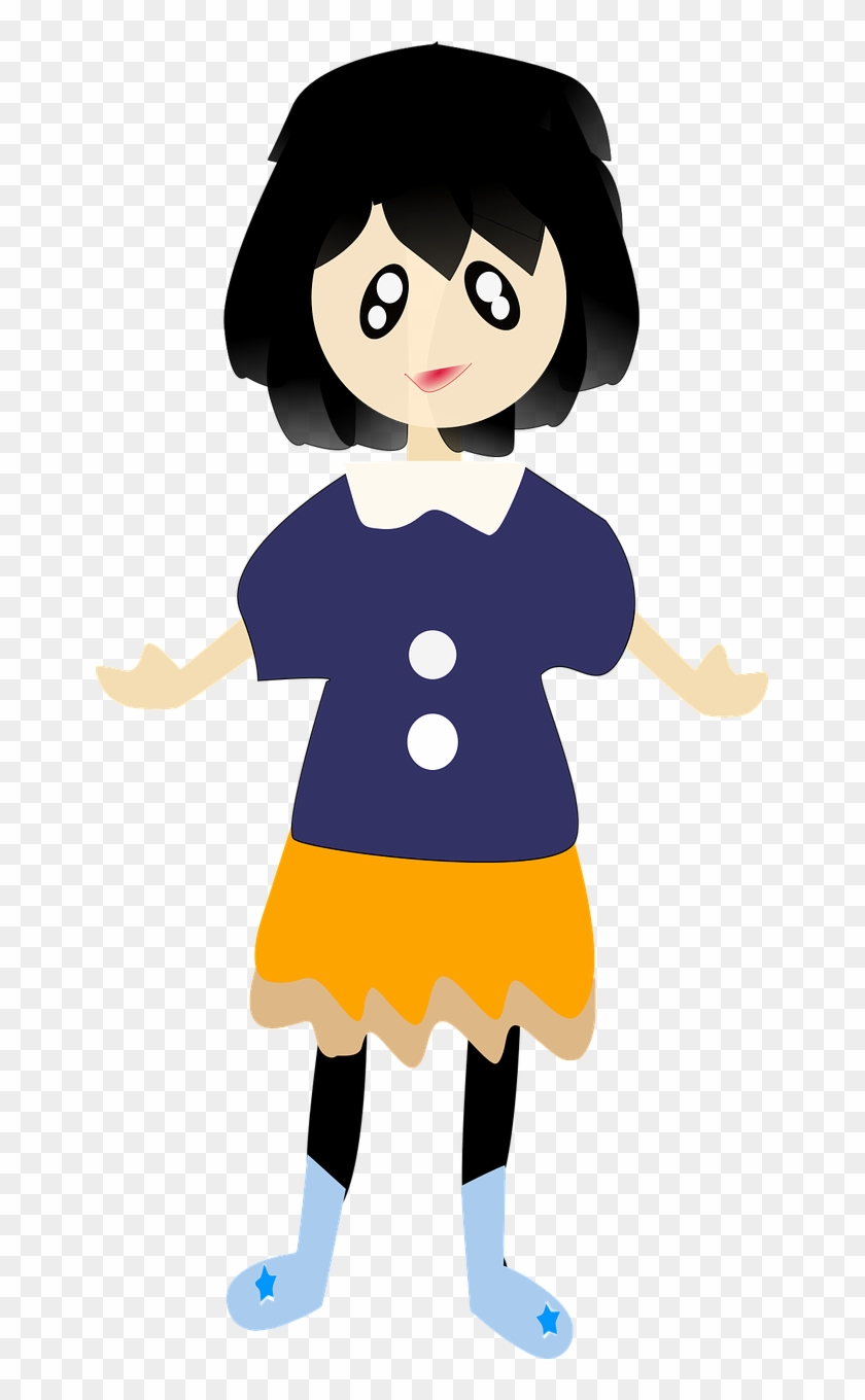 Woman Girl Female Carton People Png Image - Cartoon #588922