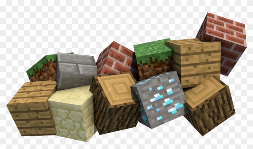 Pocket Edition Terraria Survivalcraft Shelter Free - Minecraft Blocks Render Png #588941