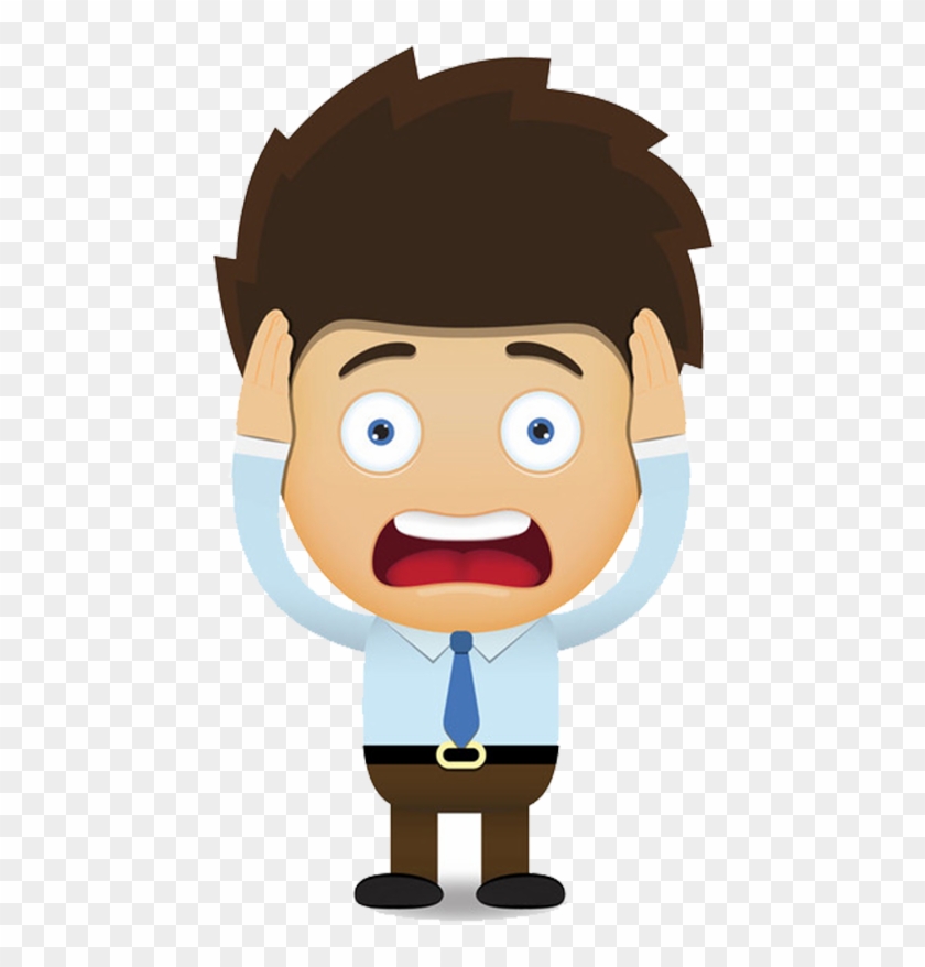 Cartoon Royalty-free Illustration - Boy Cartoon Screaming #588942