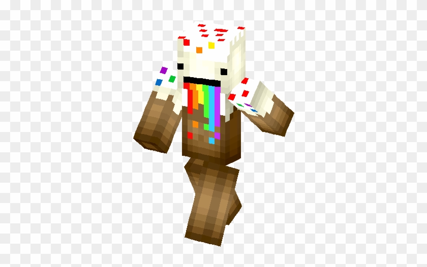 Rainbow Minecraft Derp Cake Skin 207055 - Cool Minecraft Rainbow Skins #589010