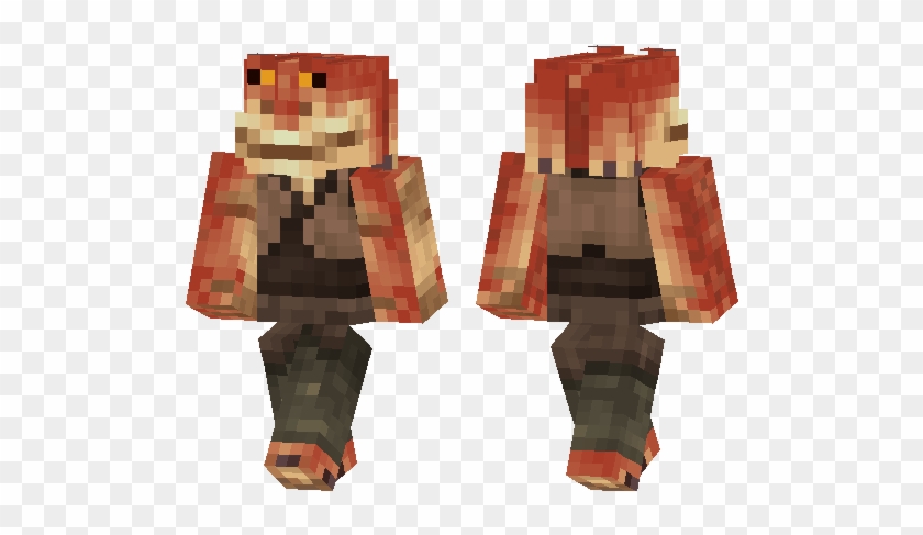 To Do Business With Villagers, Simply Discover A Village - Jar Jar Binks Minecraft Skin #589048