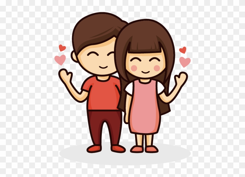 Drawing Cartoon Couple Love - Love Couple Cartoon Png #589058