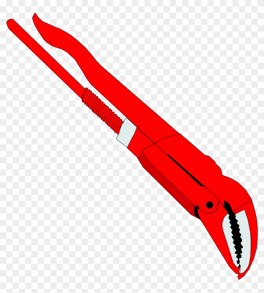 Pipe Wrench Clipart - Adjustable Spanner #103385