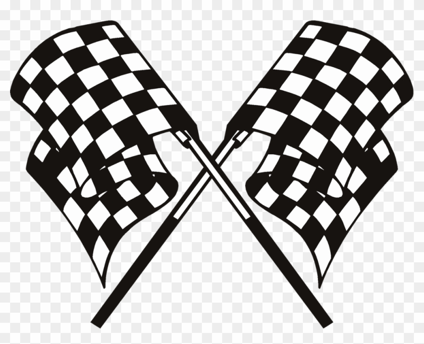 Clipart Checkered - Checkered - Race Flags Transparent Background #103463