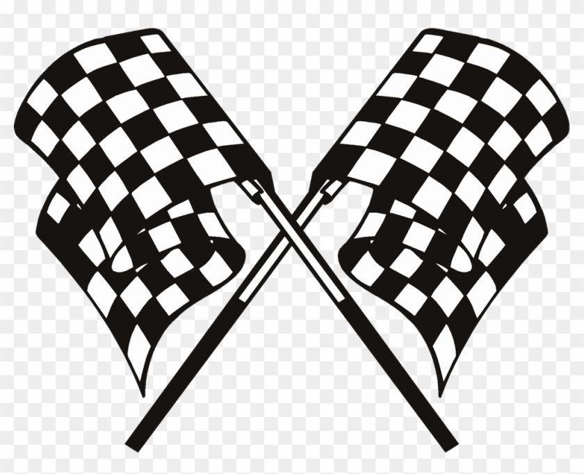 Clipart Checkered - Checkered - Race Flags Transparent Background #103463