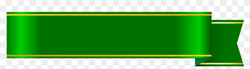 Banner - Green Ribbon Png #103484