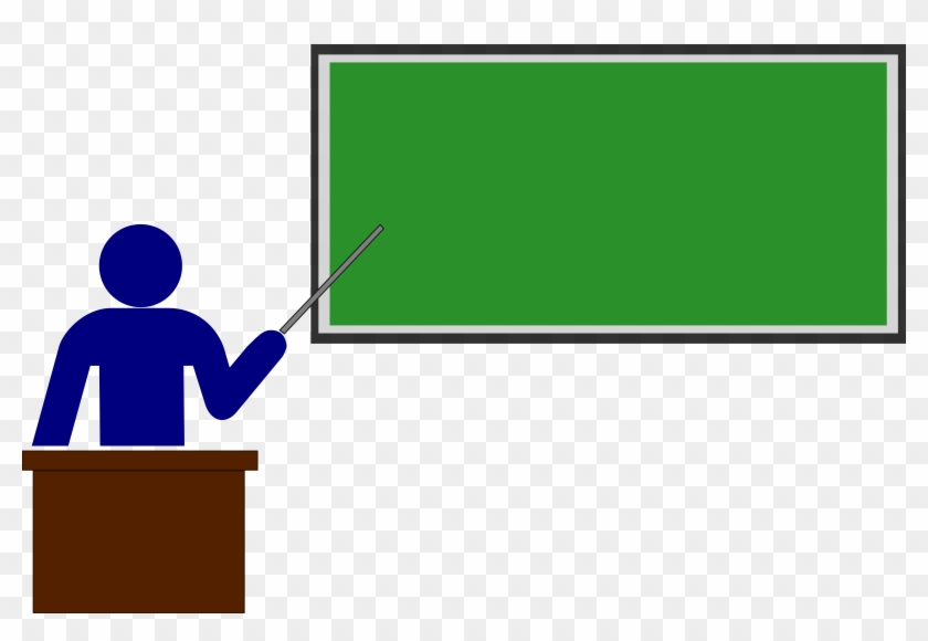 Big Image - Teacher Pointing To Board #103680