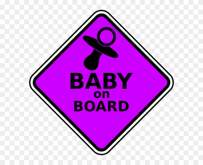 Large Baby On Board Clipart - Baby On Board Props #103824