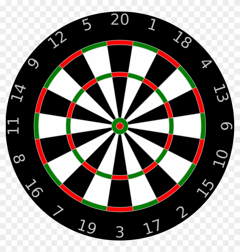 Dartboard Clip Art At Clker Com Vector Clip Art Online - Dart Board Png #103881