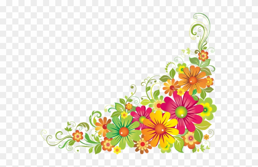 Horizontal Flower Border Clipart, Free Horizontal Flower - Flower Border Clipart #103977