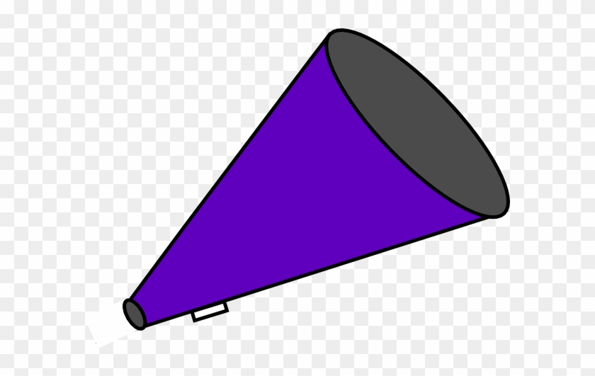 Megaphone Clipart Free Illustration - Purple Pom Poms Clipart #104117