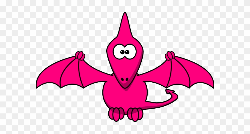 Pink Pterodactyl Pretty Clip Art - Cartoon Pterodactyl #104151