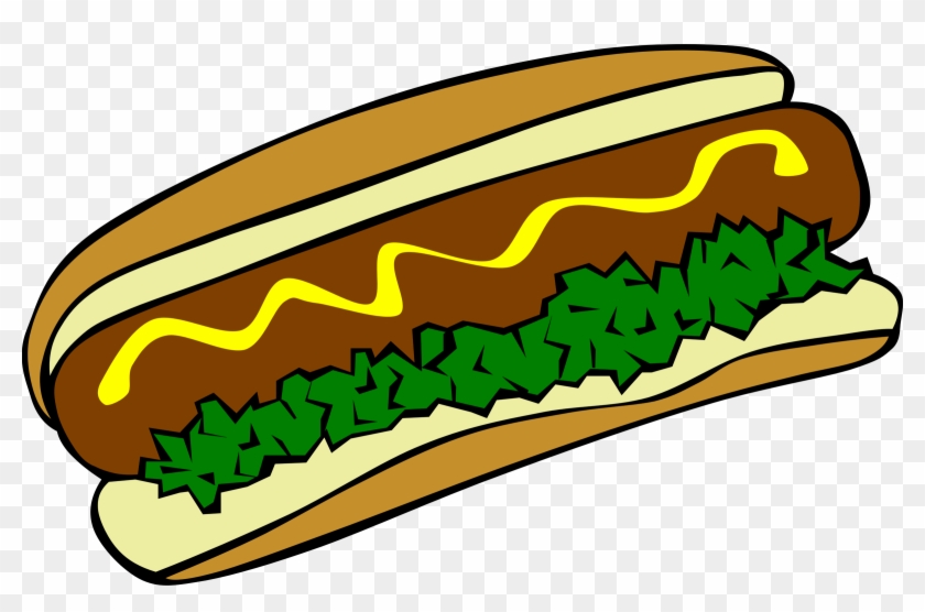 Clipart Fast Food Lunch Dinner Hot Dog - Hot Dog Clip Art #104282