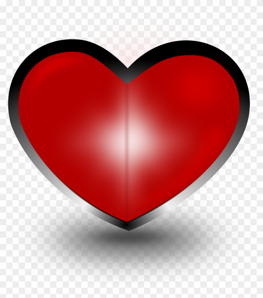 Heart Clipart - Coração Em 3d Png #104342