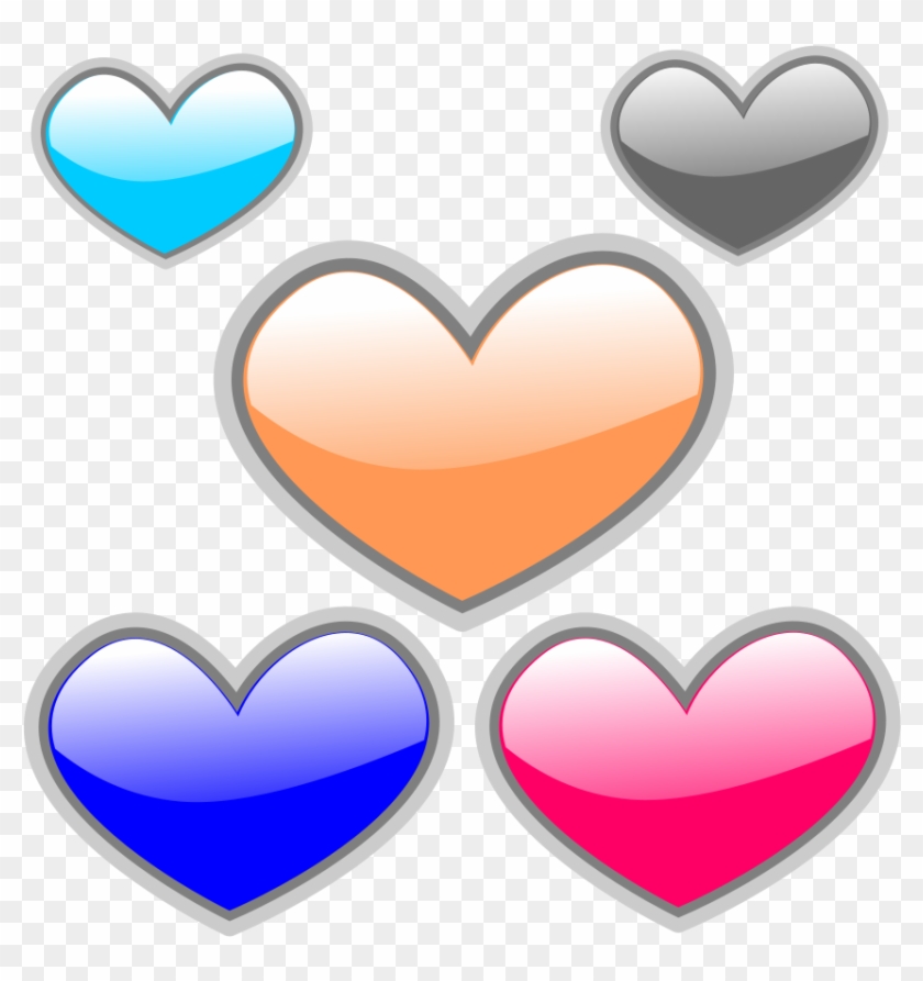 Gloss Heart - Corazones De Colores Brillantes #104414