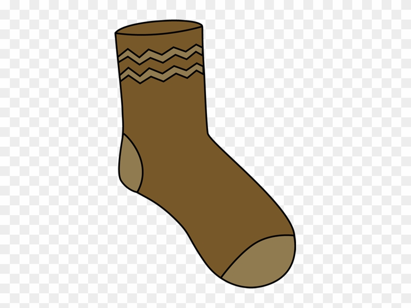 Brown Sock - Sock Clipart #104416