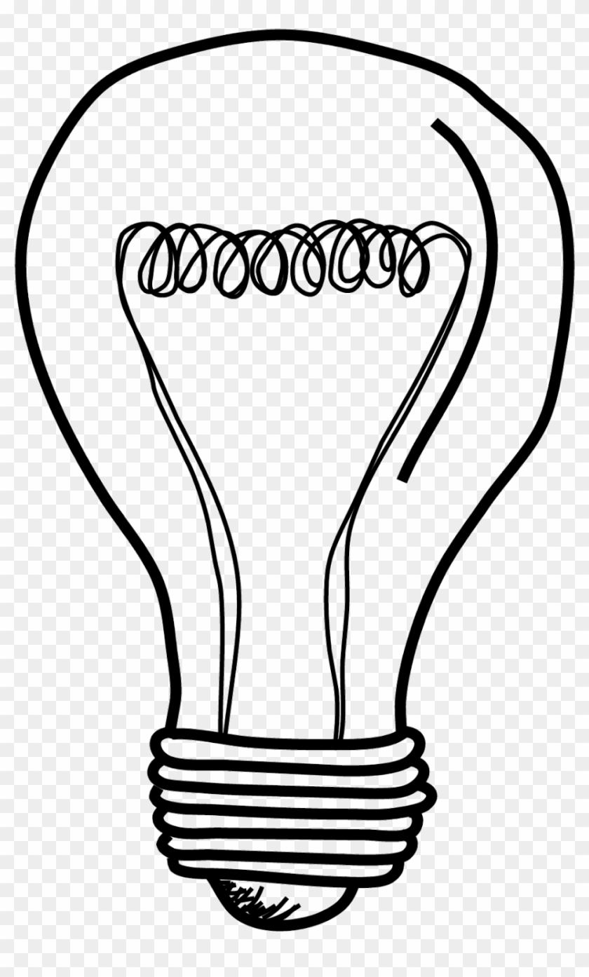 Light Bulb Clip Art Lightbulb Acoloring Clipartix - Lightbulb Drawing Png #104483