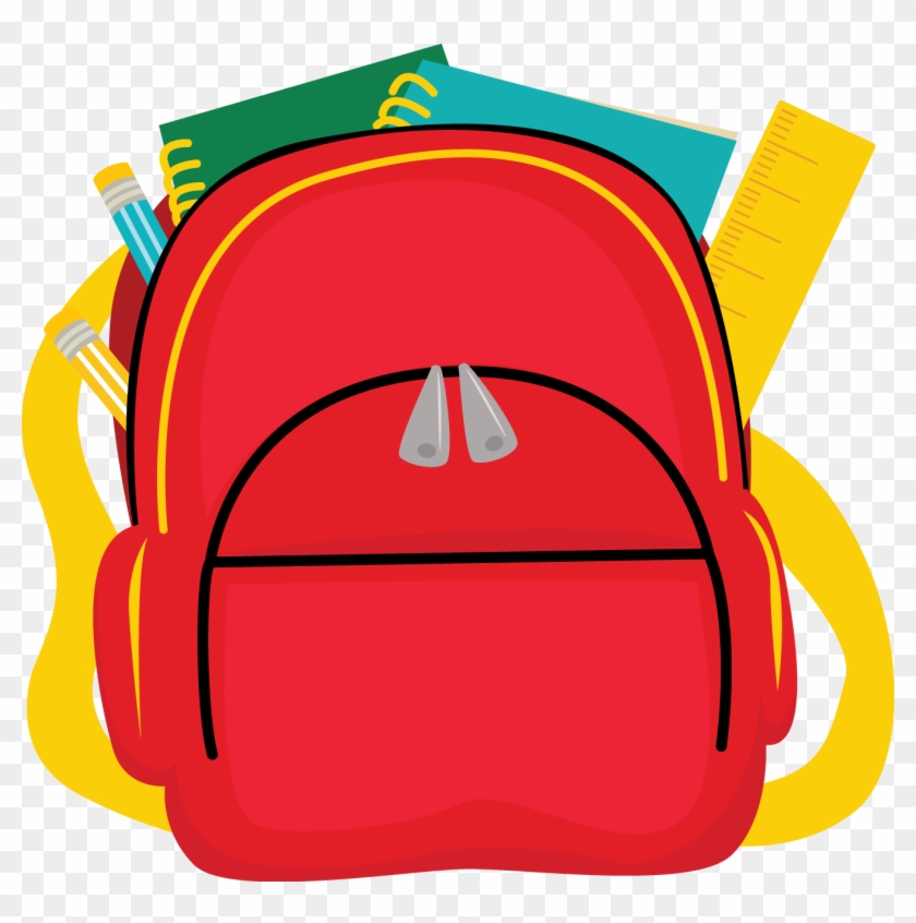 School Bag Backpack Clip Art - School Bag Clipart Png #104531