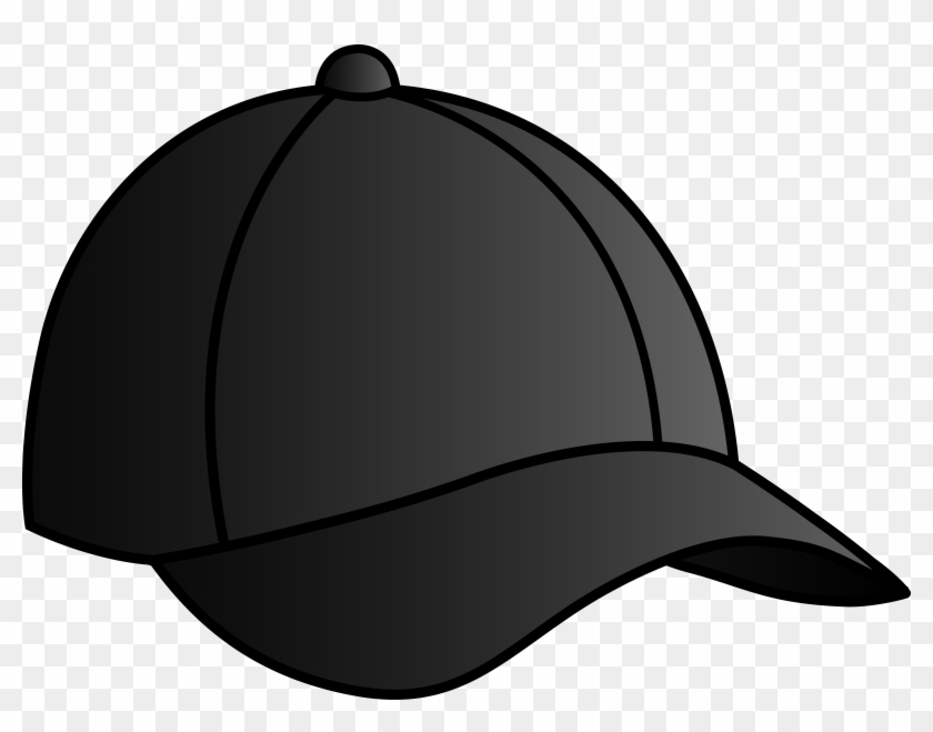 Baseball Hat Black Baseball Cap Free Clip Art - Black Cap Clipart #104799