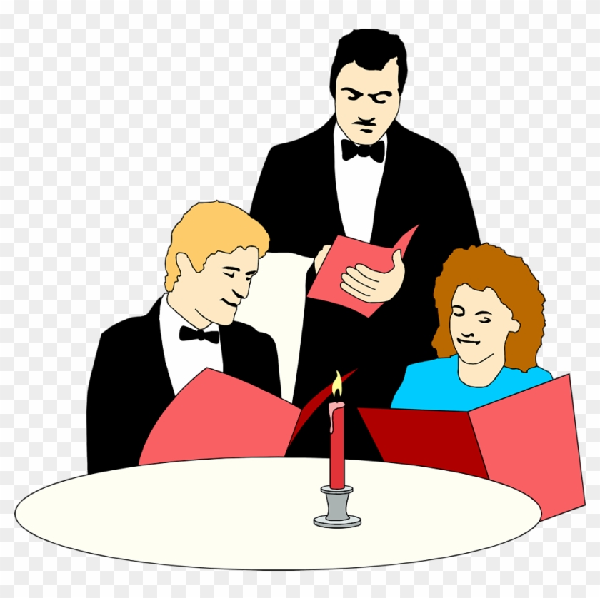 Easy Ordering - Waiter Serving Clipart #104899