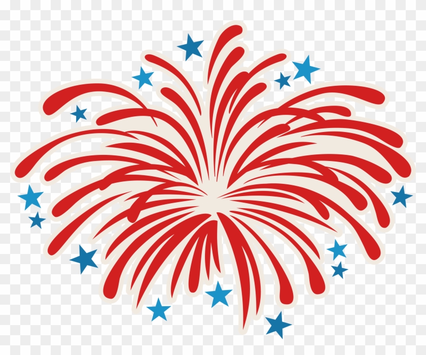 Firework Blast Svg - July 4 Fireworks Clipart #105034